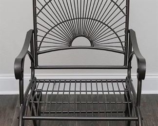 Heavy Iron Rocking Chairs Set of Two