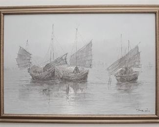 Sailing Ships Painting