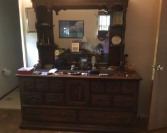Dresser with mirror