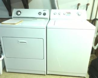 Whirlpool ultimate care II washer and whirlpool dryer