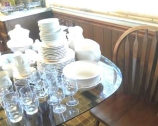 Phaltzgraff dishes and glasses