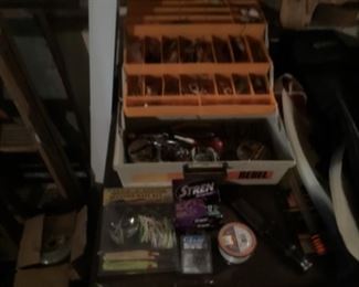 Fishing tackle, whole box sold as one unit