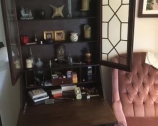 Antique bookcase desk