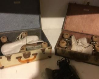 Antique wooden skates