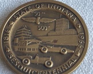 50th Indianapolis 500 State Coin