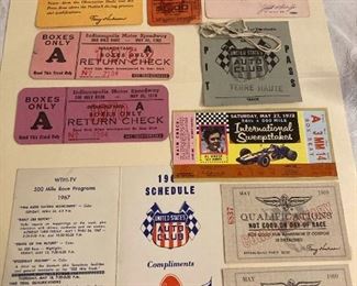 62 72 Indy Ticket Collection