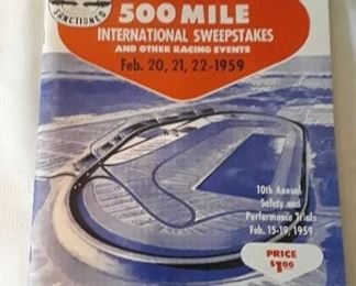 1959 Daytona International Speedway 500 Mile Race Program REPRODUCTION