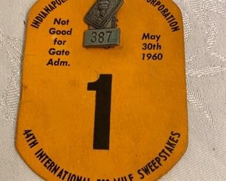 1960 Indy Motor Speedway Pin