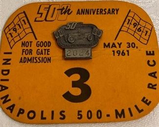 1961 50th Anniversary Indy Motor Speedway Pin