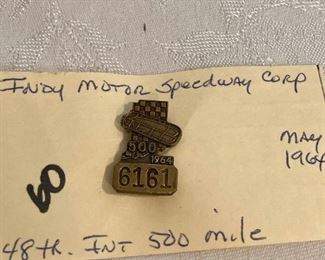 1964 Indy Motor Speedway Pin V