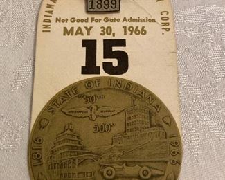 1966 Indy Motor Speedway Pin
