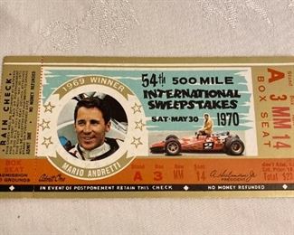 1970 Race Ticket 50th Anniversary