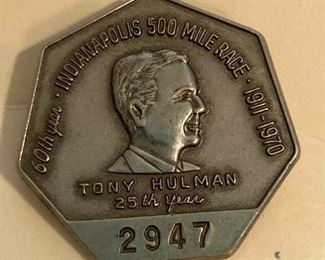 1970 Tony Hulman 25th Year Motor Speedway Pin