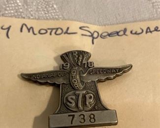 1978 Silver Tone Motor Speedway Pin