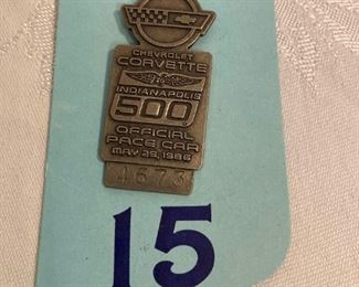 1986 Indy 500 Race Pin