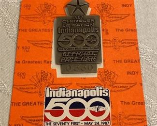 1987 Indy 500 Pin