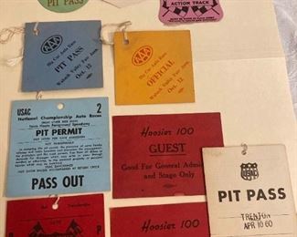 Assorted Pit Passes