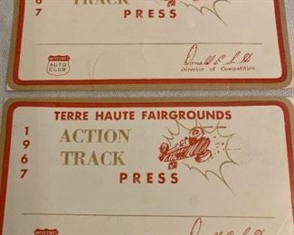 Two 1967 Press Passes