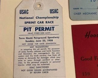 USAC 58 Membership Card and 100 Mile National Championship Pass