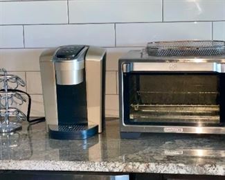 Toaster oven, Keurig coffee maker