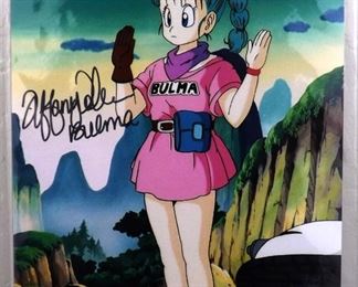 Celebrity Autograph Bulma  Dragon Ball Z