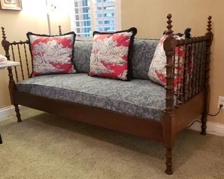 Antique walnut daybed
