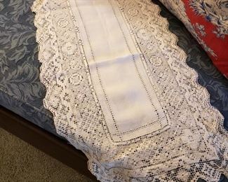 Take a look at this and the next photos of antique linens
