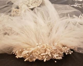 Wedding veil details