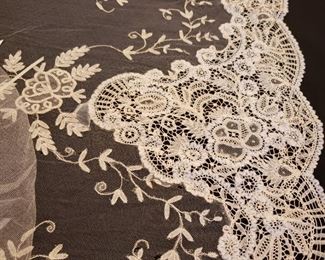 Wedding veil details