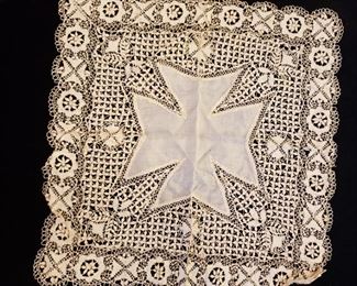 Antique lace hankie