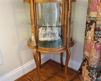 Antique French style curio table
