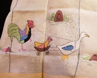Antique child's table cloth