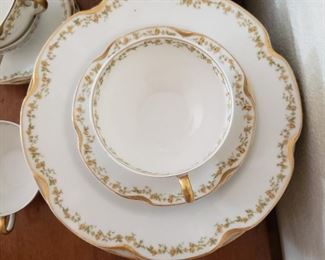 Beautiful antique Limoges  porcelain dinnerware