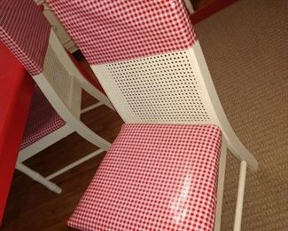 chairs have a plastic over  cover & back can be removed