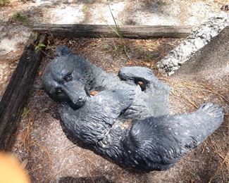 Cement bear roughly 36 in.