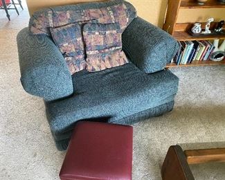 Upholstered Chairs, Ottoman