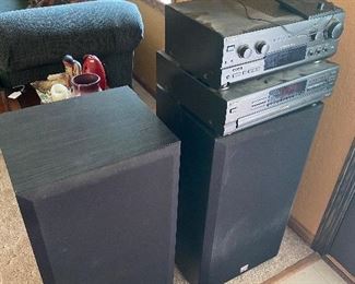 Stereo System with Speakers