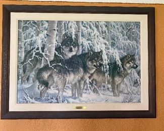 Framed Wall Hanging-Crystal Forest by Larry Fanning