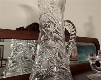 cut crystal pitcher 
