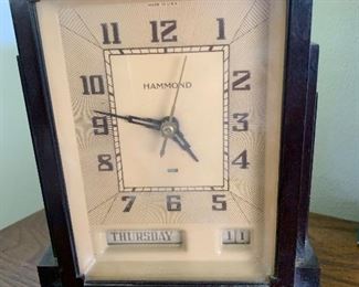 1930’s  Bakelite Hammond Mantel Clock “Skyscraper” design. 
