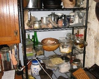 Metro shelving and kitchenware