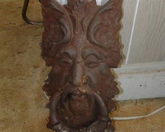 Door Knocker looks like a Greek god
