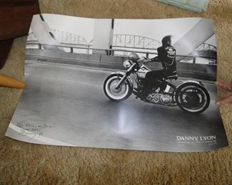 Danny Lyon signed poster