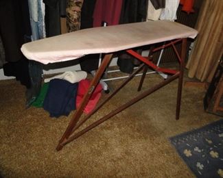 Wood ironing board