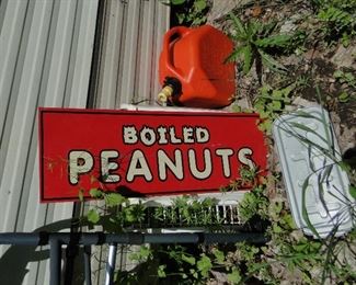Boiled Peanuts sign