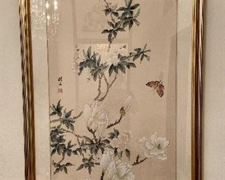 Lovely Chinese Watercolor on Silk Paper