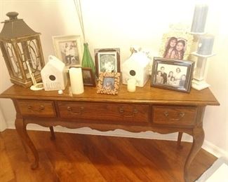 Entrance table  side table or behind a couch table  just a few ways to use this lovely piece