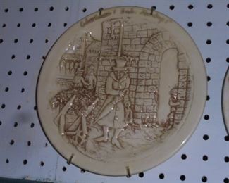 Dickens Collection  Taylor pottery plate 'Christmas Bah Humbug'
