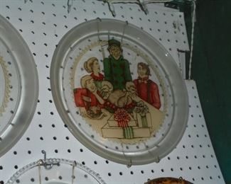 Atiara glass plate 'Christmas Dinner'