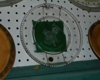 Glass plate 'God Bless Us Everyone'